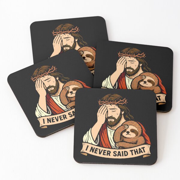 Item preview, Jesus Never Said That Cute Sloth designed and sold by plushism.