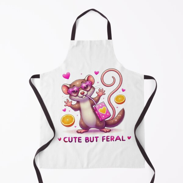 Item preview, Cute But Feral Weasel Pink Heart Sunglasses Juice Box Kawaii designed and sold by Hinata04.