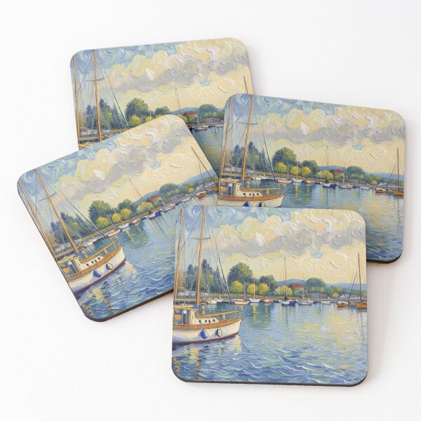 Item preview, Sailboats in the harbour designed and sold by sid1802.