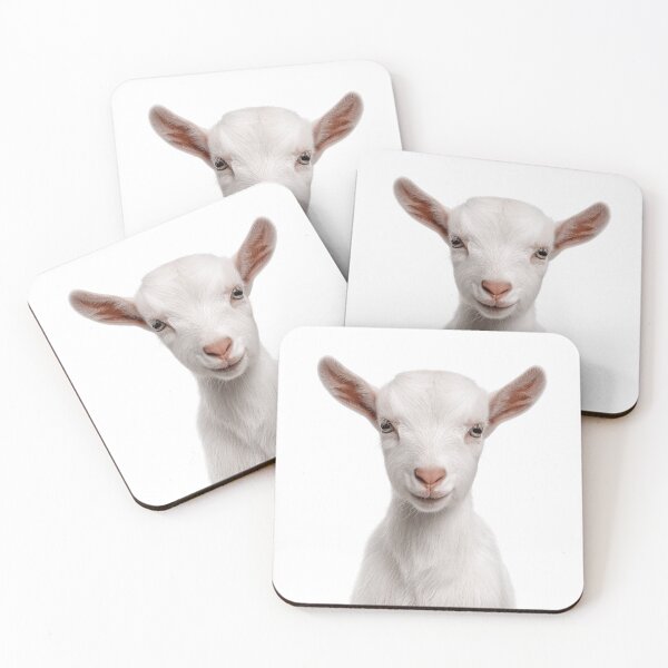 Item preview, Adorable Baby White Goat for Cute Goat lovers designed and sold by LazyOwlStore.