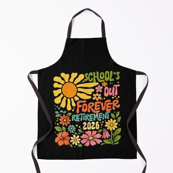 Item preview, School's Out Forever Retirement 2026 Retro Sunset Floral Teacher Retirement Party Gift designed and sold by DaphoLatara.