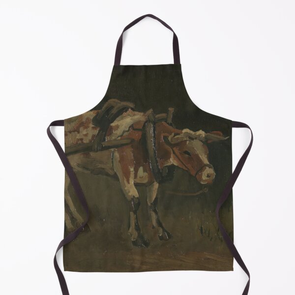 Item preview, Oxcart by Vincent van Gogh: Rustic Ox and Cart Fine Art Poster designed and sold by artofuniverse.