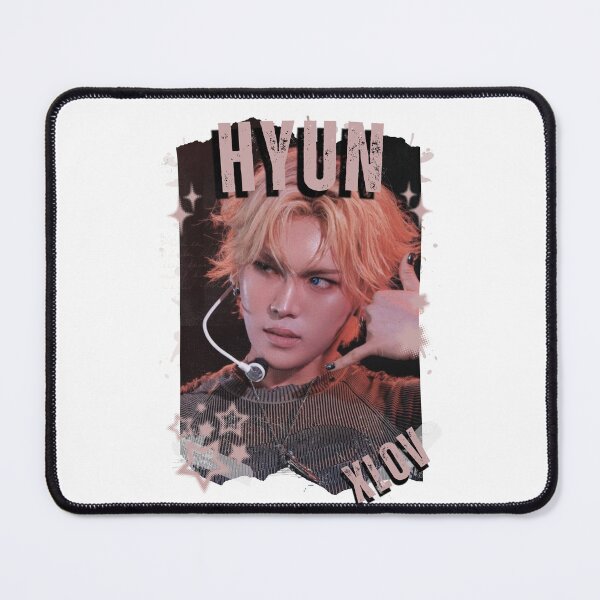 Item preview, Xlov Hyun Kpop Boy group K-music south korean Boy group Black and White Collage Digital Art Portrait designed and sold by AJUNICE STUDIO.