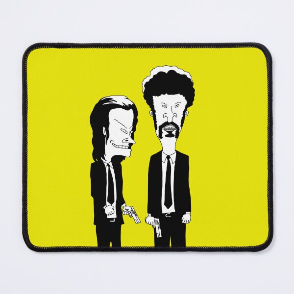 Item preview, Pulp Fiction - Beavis and Butt-Head Style (black and white) designed and sold by ZERO-MIND.