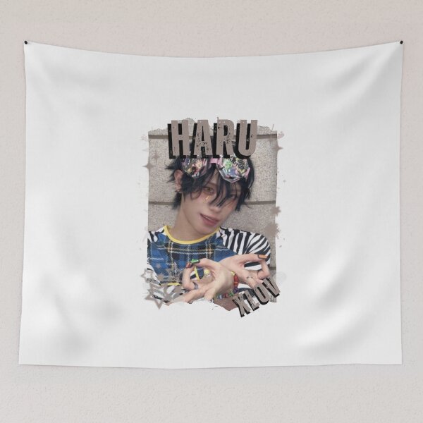 Item preview, Xlov Haru Kpop Boy group K-music south korean Boy group Black and White Collage Digital Art Portrait designed and sold by AJUNICE STUDIO.