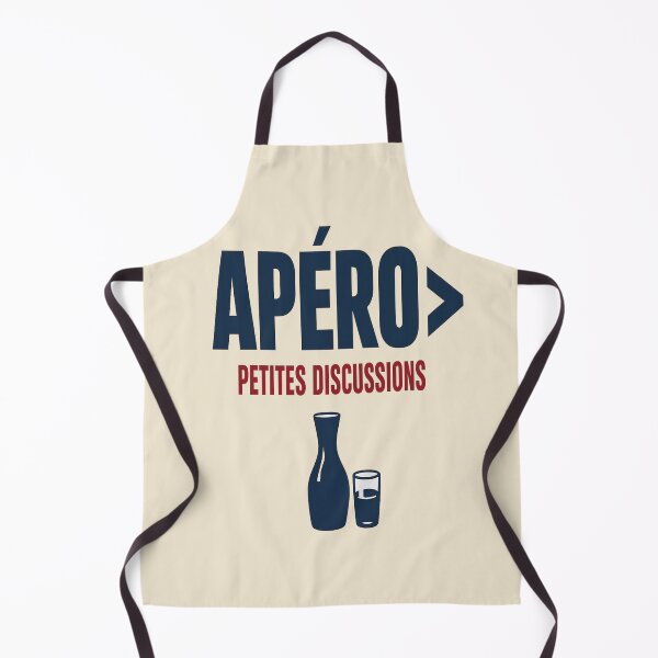 Item preview, French Apéro Shirt – APÉRO PETITES DISCUSSIONS Minimal Typography designed and sold by POD DYNASTY.