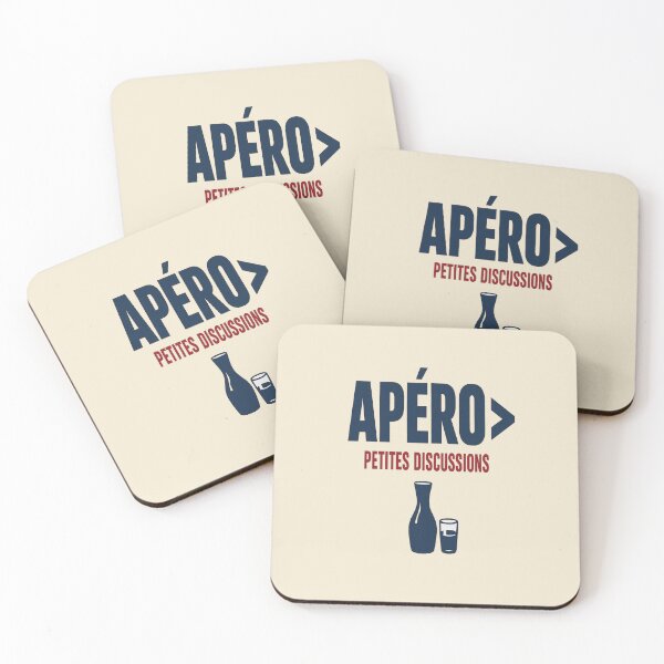 Item preview, French Apéro Shirt – APÉRO  PETITES DISCUSSIONS Minimal Typography designed and sold by POD DYNASTY.