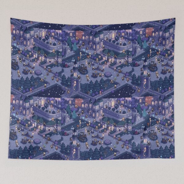 Item preview, Night Kingdom Lofi Pixel Aesthetic Design designed and sold by NijiWorld.