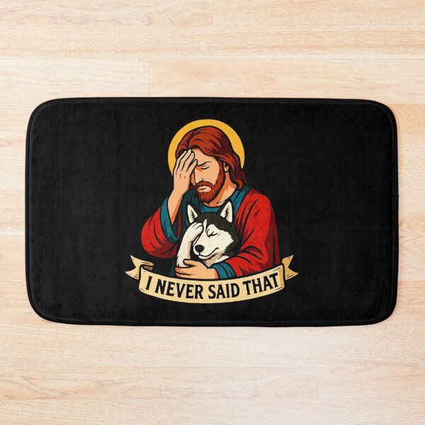 Item preview, Jesus Never Said That Husky Dog designed and sold by plushism.