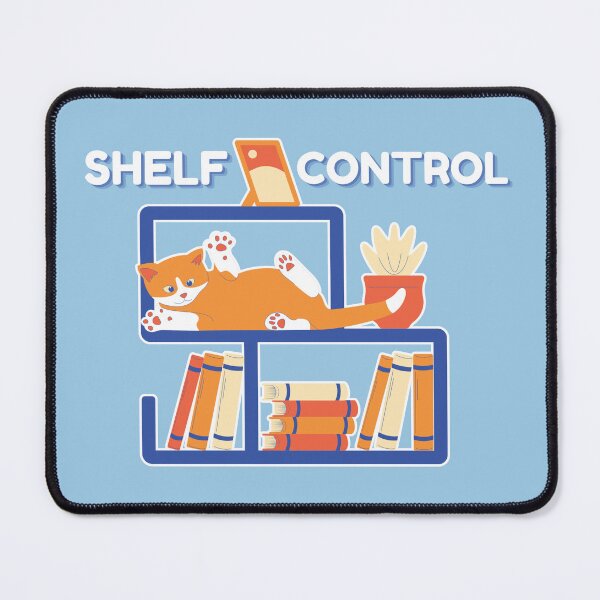 Item preview, Shelf Control Orange Cat on Book Shelf designed and sold by SilverOutlining.