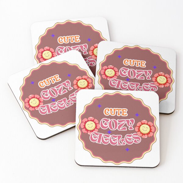 Item preview, Cute Cozy Giggles Retro Aesthetic Floral Sticker Design designed and sold by LazyGirlClubStore .