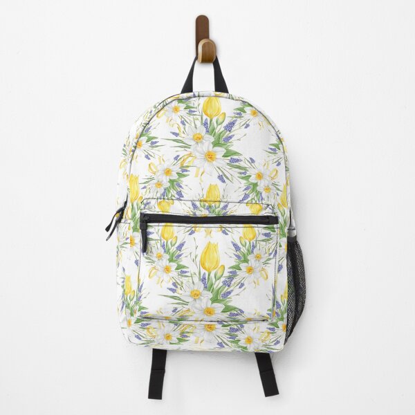 Item preview, Sun-Kissed Spring: Yellow Tulip & Narcissus Floral Pattern designed and sold by DreamyLayer.