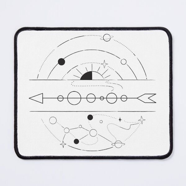Item preview, Celestial Geometry Solar System Line Art designed and sold by Rehnair.