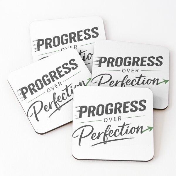 Item preview, Progress Over Perfection – Dynamic Motivational Typography Design designed and sold by Zayn Studio.