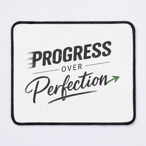 Item preview, Progress Over Perfection – Dynamic Motivational Typography Design designed and sold by Zayn Studio.