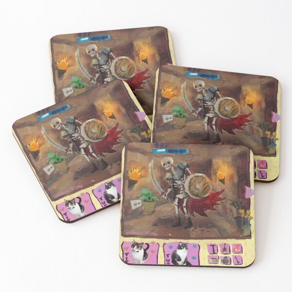 Item preview, My cats decided to invade a dungeon, but theyre too cute and the monsters want to pet them. designed and sold by guilhernunes.