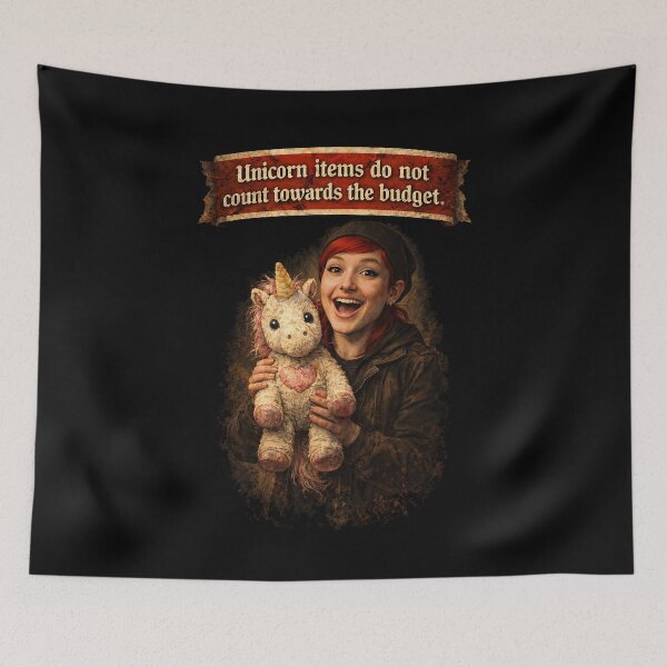 Item preview, Unicorn Items Don’t Count — Girl Math Approved designed and sold by ChickenFund.