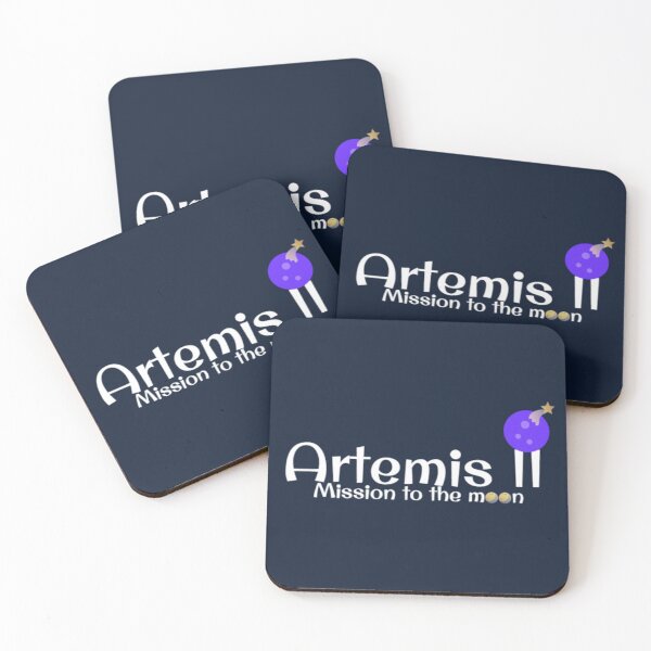 Item preview, Artemis II Lunar Orbit - Minimalist Astronaut Emblem & Crescent designed and sold by Yasmine Mohammed.