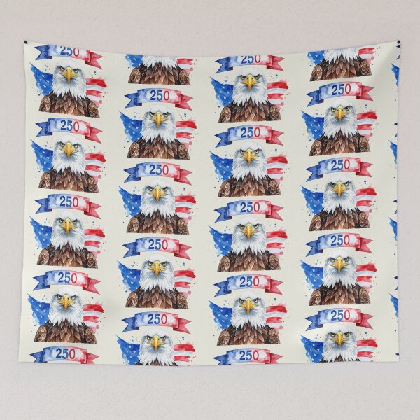 Item preview, 250 years of the USA in watercolor, eagle and flag designed and sold by LiskoDesign.