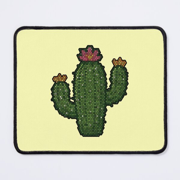 Item preview, Flowering Cactus Dot Art Mosaic designed and sold by MSBM Designs.