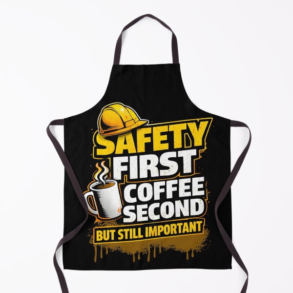 Item preview, Safety First Coffee Second – Funny Construction Worker Humor Design designed and sold by PeteLawliiet.