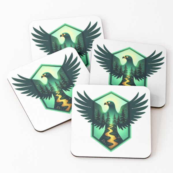 Item preview, Soul of the Sky Falcon: Geometry of the Golden Pat designed and sold by GreenDreamArt.