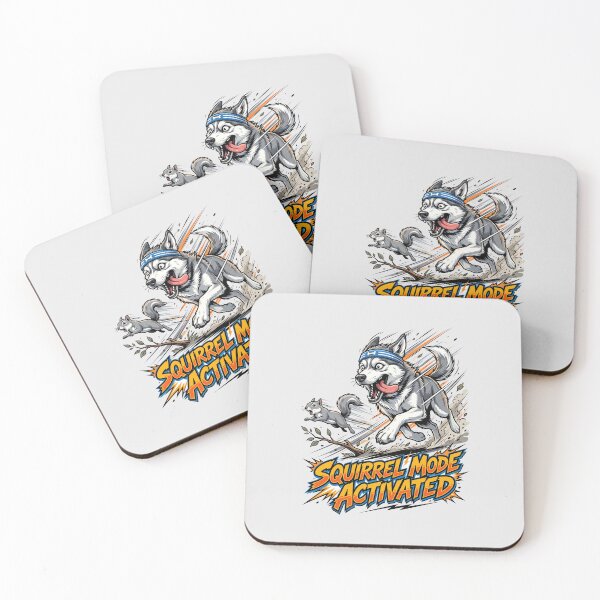 Item preview, Squirrel Mode Activated Funny Husky Chaos Design designed and sold by Tong4130.