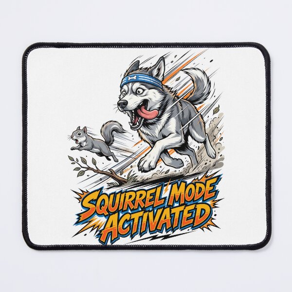 Item preview, Squirrel Mode Activated Funny Husky Chaos Design designed and sold by Tong4130.