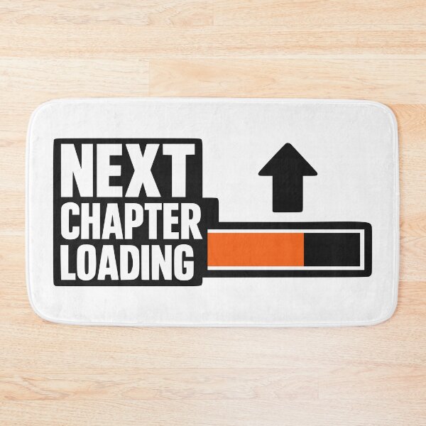 Item preview, Next Chapter Loading Bold Motivational Progress Bar designed and sold by FunFitLife Studio.