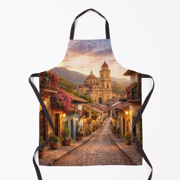 Item preview, Colonial Street at Golden Sunset designed and sold by JuViRo.