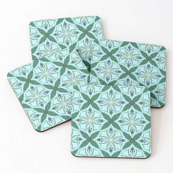 Item preview, Arabesque Green Blue Yellow Purple Tile Design designed and sold by AshenRoseDesign.