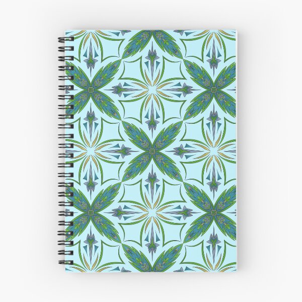 Item preview, Arabesque Green Blue Yellow Purple Tile Design designed and sold by AshenRoseDesign.