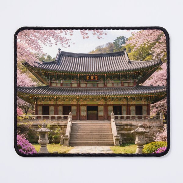 Item preview, Korean Palace Among Flowering Cherry Trees designed and sold by JuViRo.