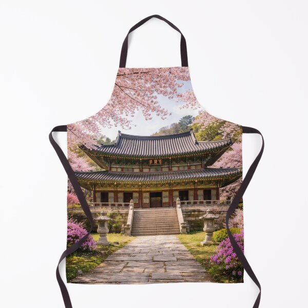 Item preview, Korean Palace Among Flowering Cherry Trees designed and sold by JuViRo.