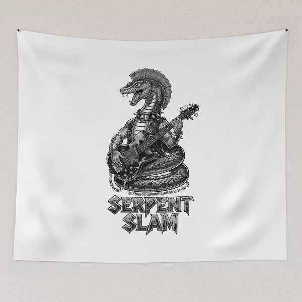 Item preview, Serpent Slam - Punk Snake Bass Guitarist designed and sold by NexKris.