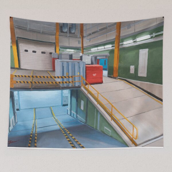 Item preview, Counter Strike 2, Nuke  - Ramp | Oil Painting designed and sold by shreyasfineart.