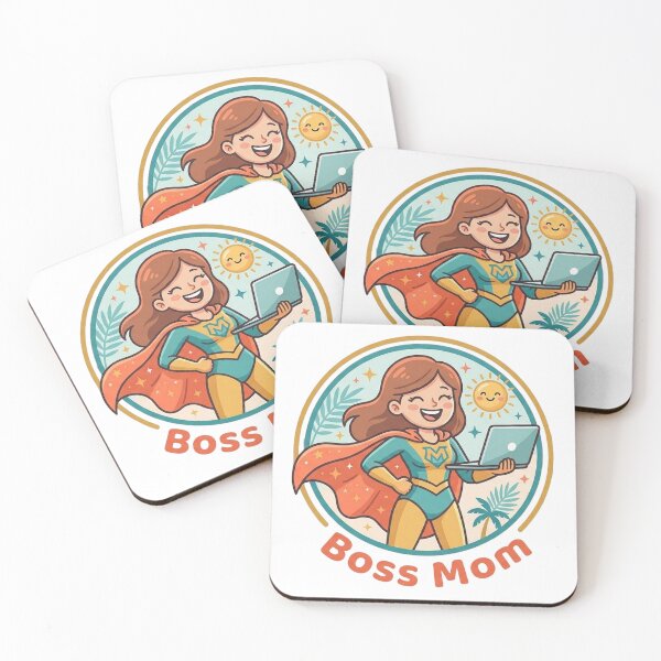 Item preview, Boss mom superhero superheroine Cute Circle Mother Aesthetic Shirt Pastel laptop  cape motherhood is my superpower designed and sold by VISO-art.