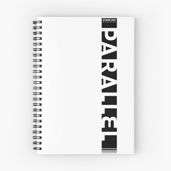 Item preview, Parallel White Text on Black – Minimalist Dark Aesthetic Typography Design designed and sold by WildHugeDot.