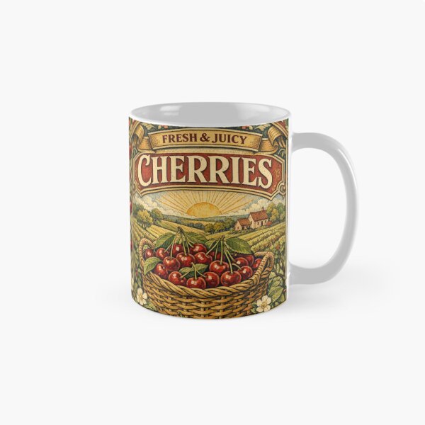 Item preview, Vintage Farmer Market Cherry poster designed and sold by hollycooper.