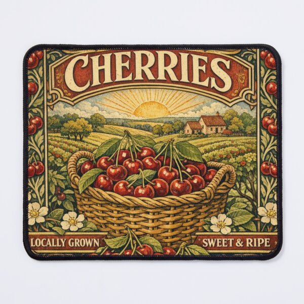 Item preview, Vintage Farmer Market Cherry poster designed and sold by hollycooper.