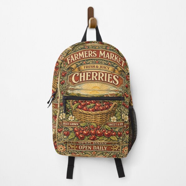 Item preview, Vintage Farmer Market Cherry poster designed and sold by hollycooper.
