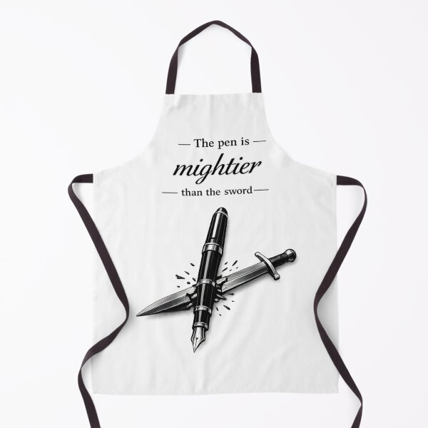 Item preview, The Pen Is Mightier Than the Sword Fountain Pen Design designed and sold by MAF_Merch.
