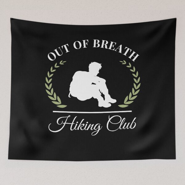 Item preview, Out of Breath Hiking Club Funny Tired Hiker designed and sold by snowry.