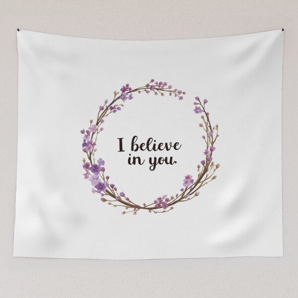 Item preview, I believe in you lilac flowers designed and sold by uunaa.