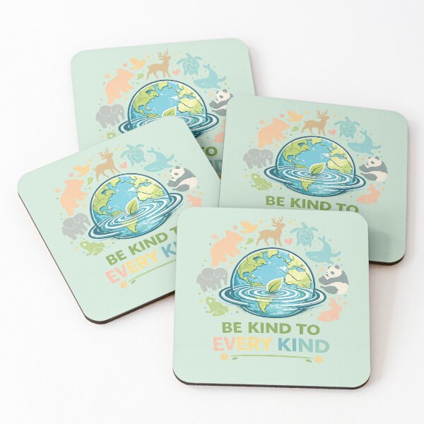 Item preview, Be Kind to Every Kind – Cute Animal & Earth Love Quote | Eco Friendly Kindness Design designed and sold by warlistop.
