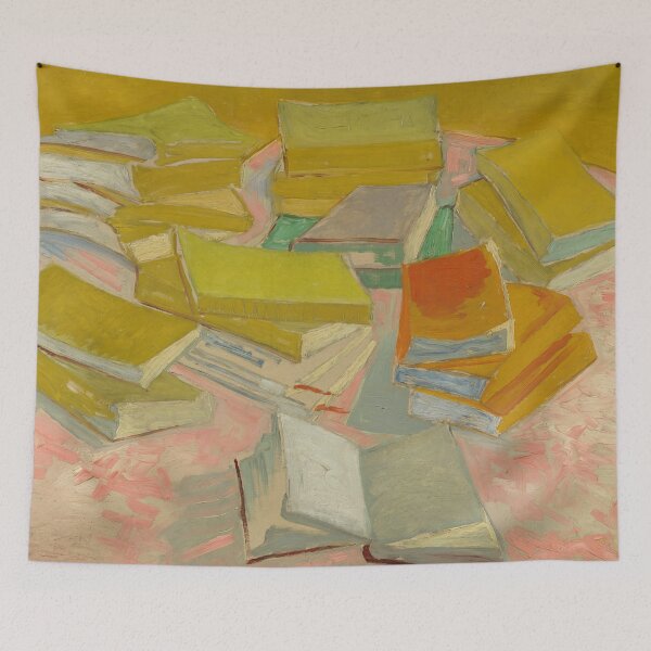 Item preview, Piles of French Novels by Vincent van Gogh: Literary Still Life Poster designed and sold by artofuniverse.