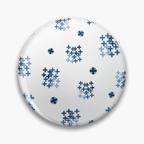 Item preview, Blue Geometric Cross Pattern on Transparent Background designed and sold by Aidile.