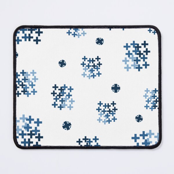 Item preview, Blue Geometric Cross Pattern on Transparent Background designed and sold by Aidile.