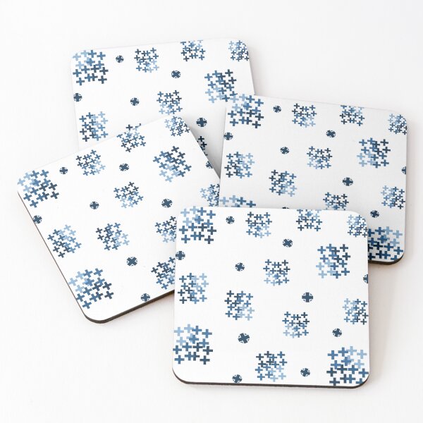 Item preview, Blue Geometric Cross Pattern on Transparent Background designed and sold by Aidile.