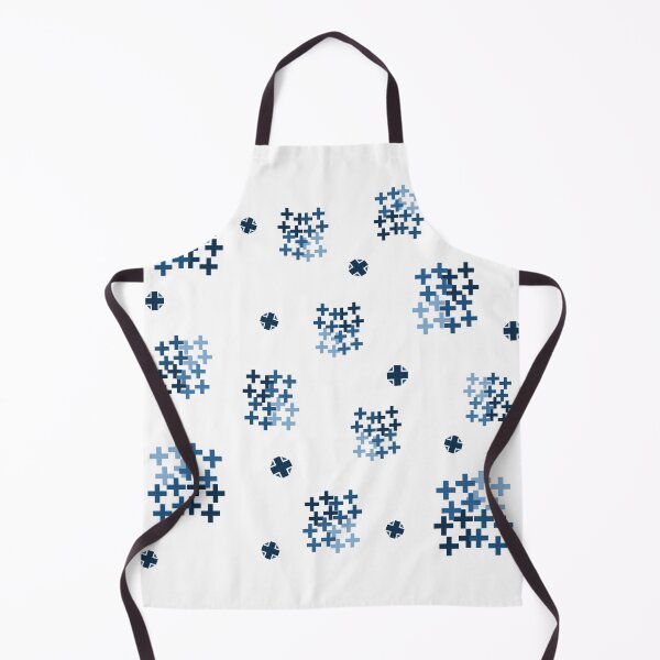 Item preview, Blue Geometric Cross Pattern on Transparent Background designed and sold by Aidile.